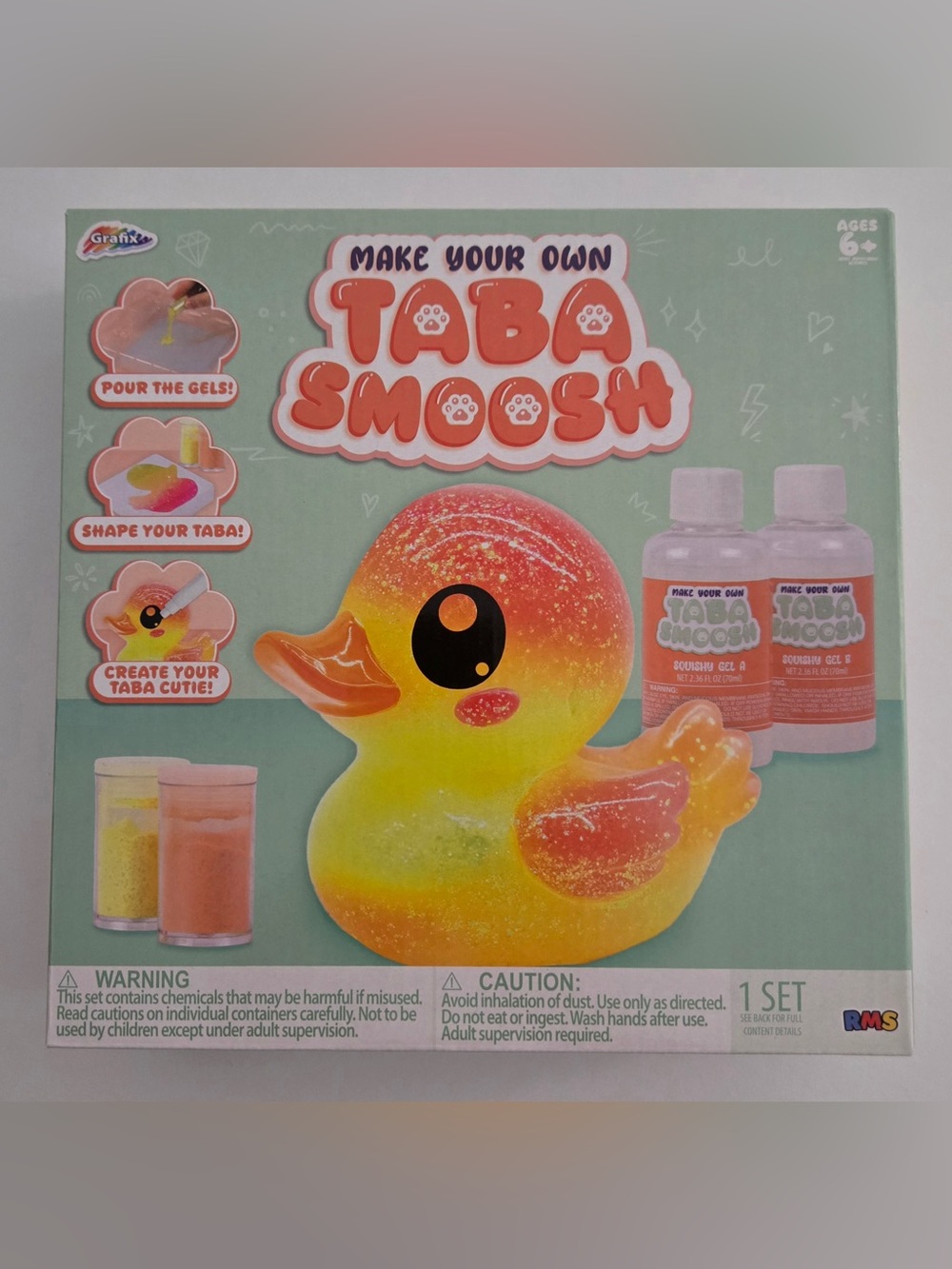 Make Your Own Taba Smoosh Duck DIY Squishy Kit – Grafix – Brand New 🐥✨
